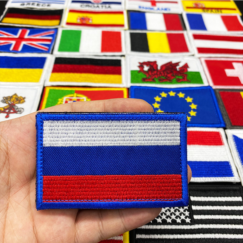 Furoshiki Wrap Cloth - Country Flag Embroidered hook loop patch