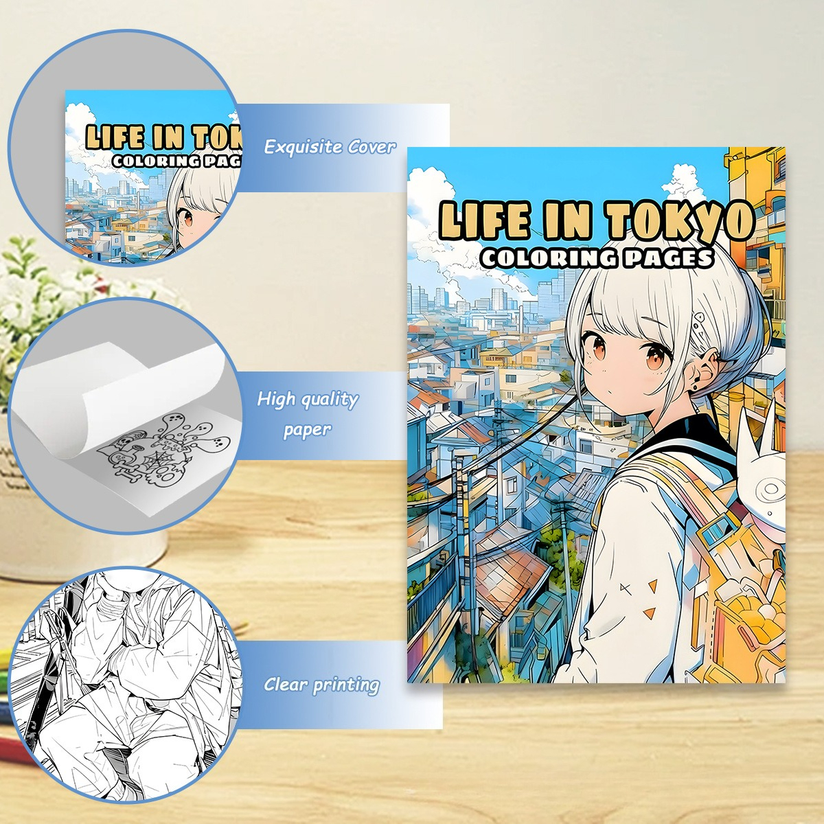 Life in Tokyo Coloring Book 24 - Japanese Lifestyle Books のレビューと価格