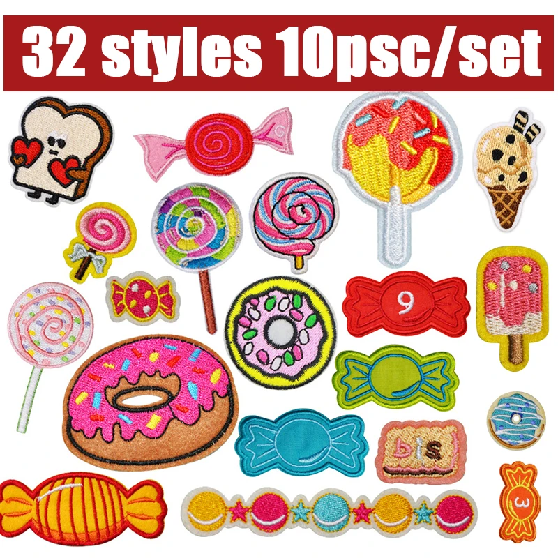 10pcs Candy Donut Ironing Patc - Furoshiki Wrap Cloth のレビューと価格