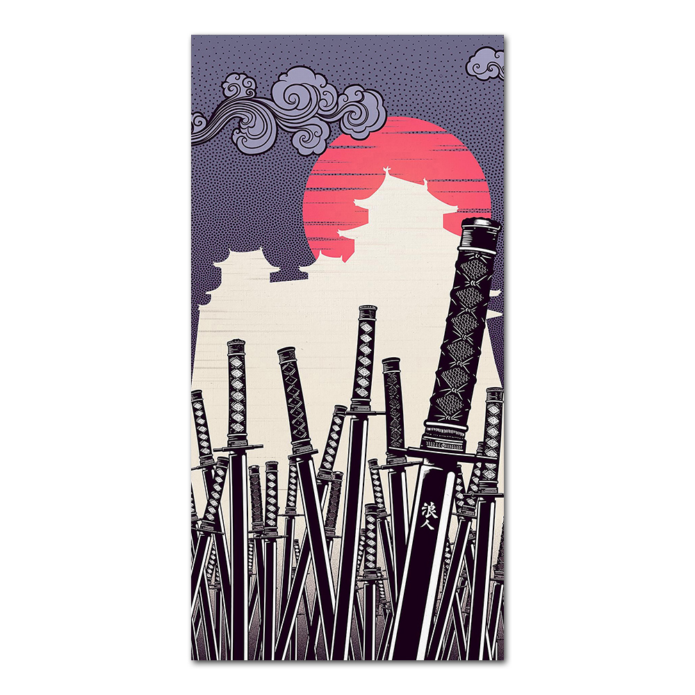 Japanese Katana Canvas Paintin - Japanese Lifestyle Home のレビューと価格