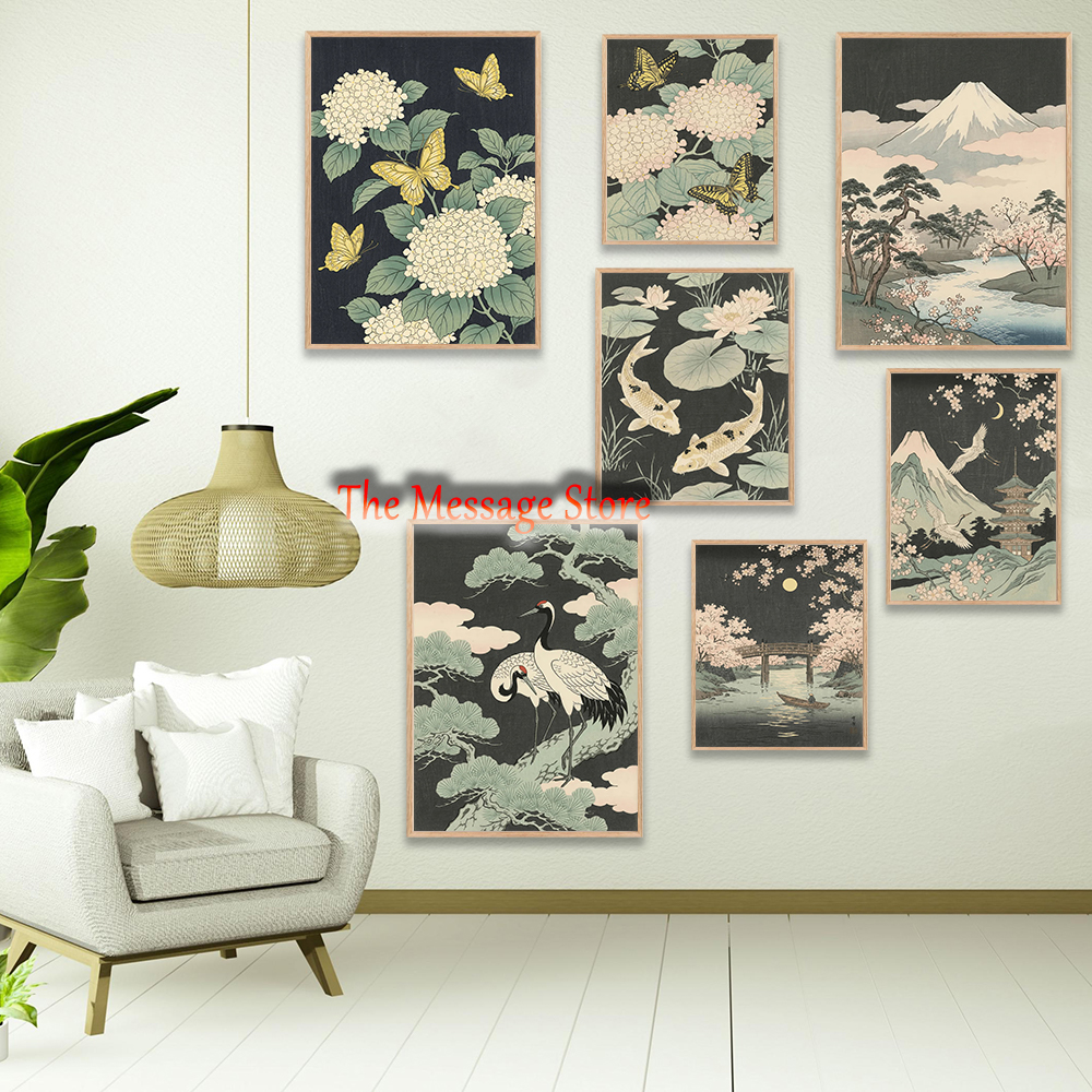 Japanese Cherry Bloom Fuji Riv - Japanese Lifestyle Home のレビューと価格