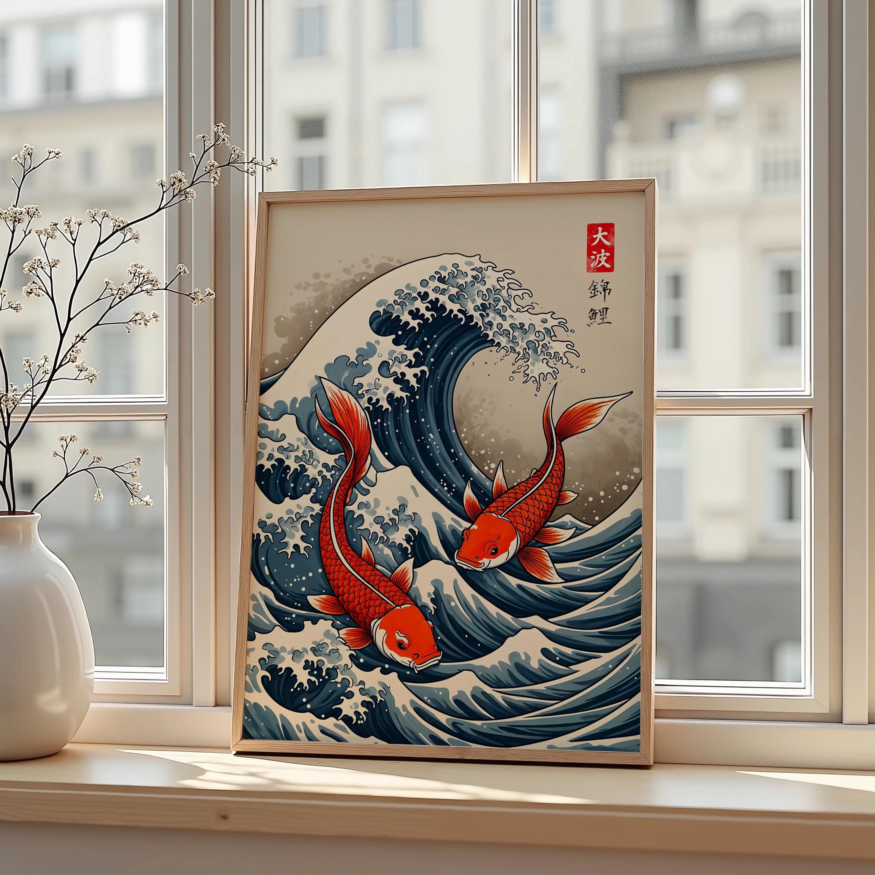 Japanese Red Koi Fish Canvas P - Japanese Lifestyle Gifts のレビューと価格