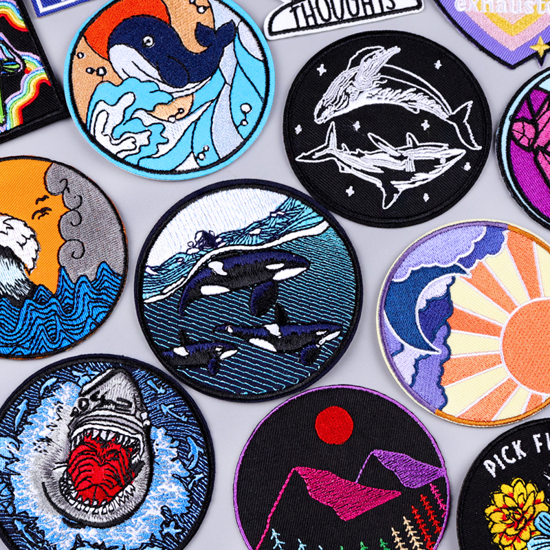Wave/Dolphin Shark Patch Outdo - Furoshiki Wrap Cloth のレビューと価格
