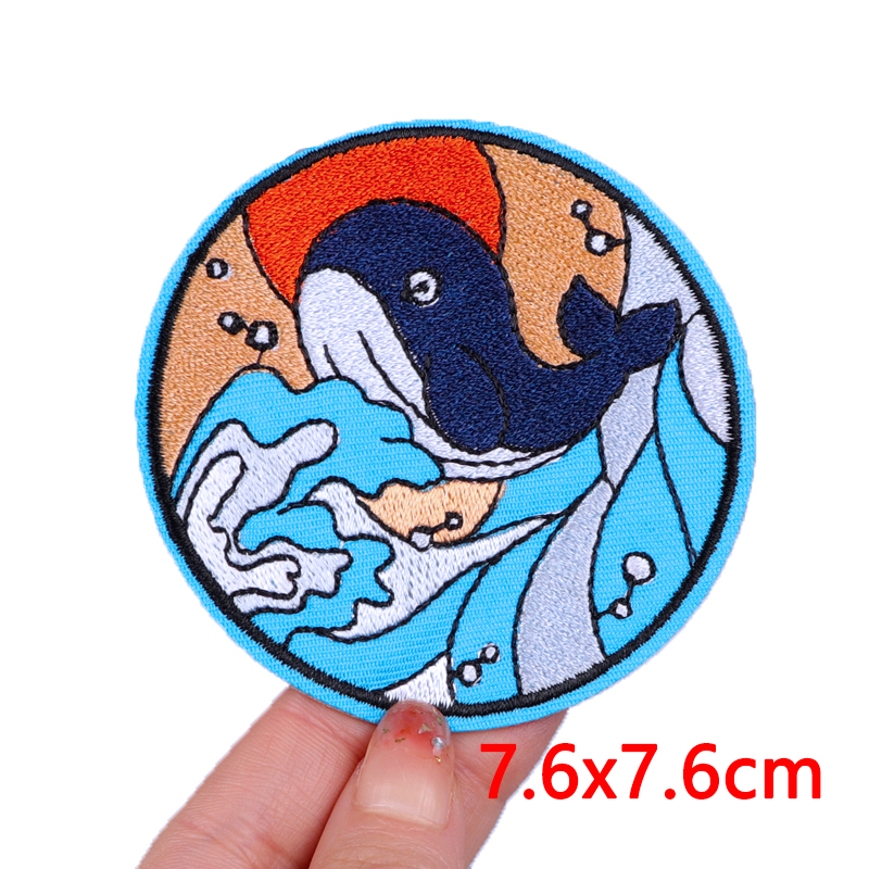 Wave/Dolphin Shark Patch Outdo - Furoshiki Wrap Cloth のレビューと価格