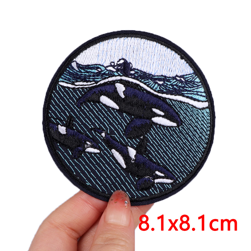 Wave/Dolphin Shark Patch Outdo - Furoshiki Wrap Cloth のレビューと価格