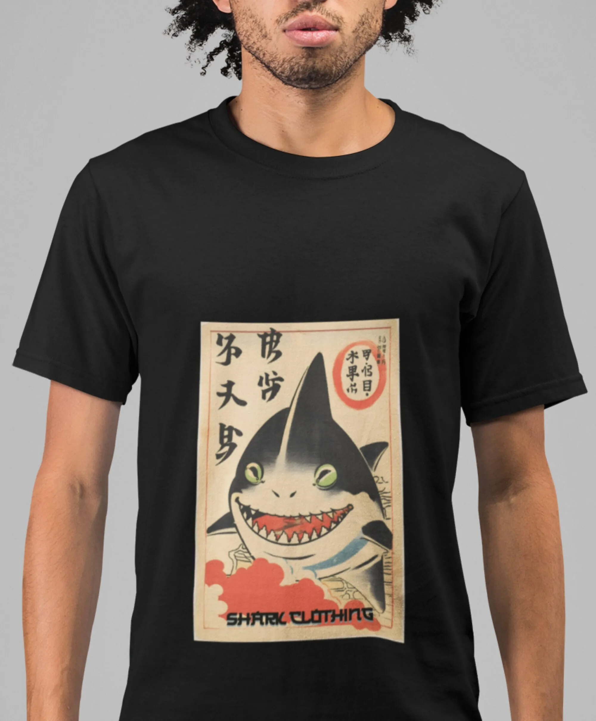 Japanese shark T Shirt Heavy C - Japanese Lifestyle Gifts のレビューと価格