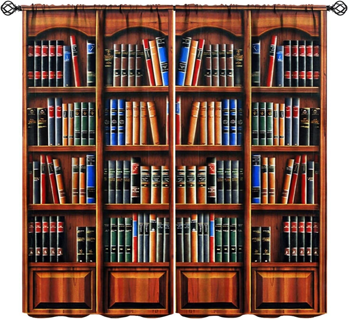 Retro Bookcase Curtains,Vintag - Japanese Lifestyle Books のレビューと価格
