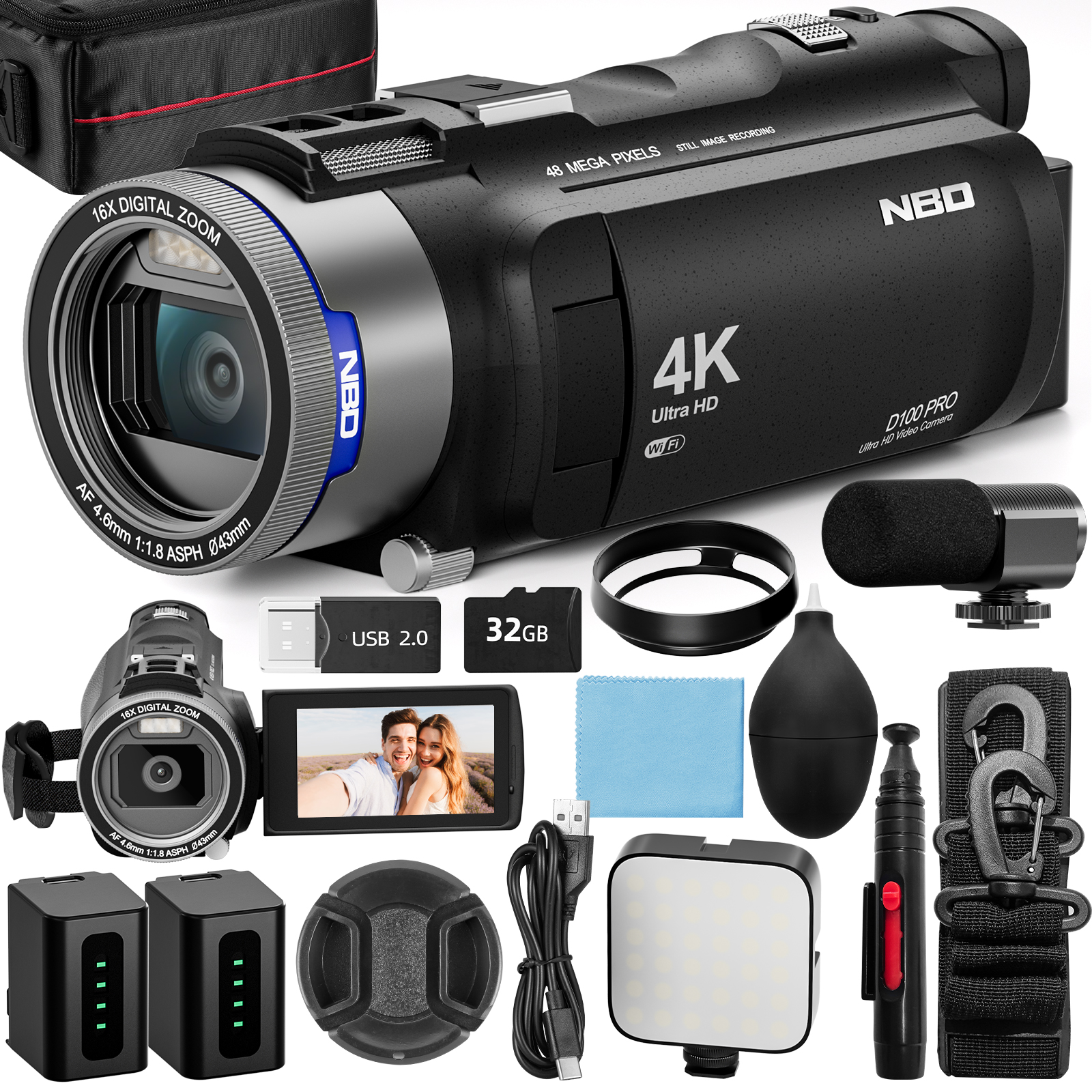 NBD 4K HD&48MP Camcorder Video - Japanese Lifestyle Home のレビューと価格