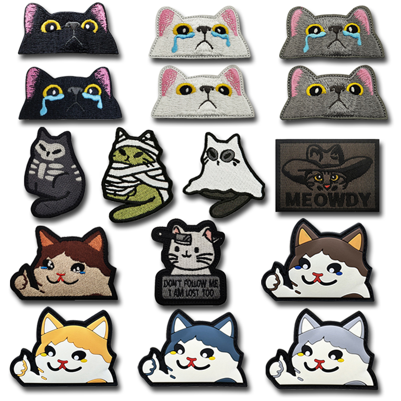 Cartoon Cat embroidery patch m - Furoshiki Wrap Cloth のレビューと価格