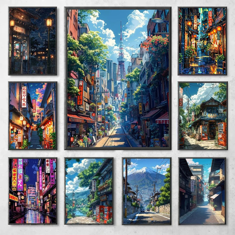 Manga Style Japanese Street La - Japanese Lifestyle Gifts のレビューと価格