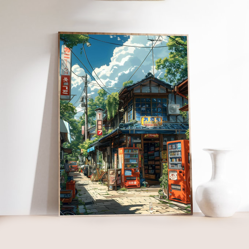 Manga Style Japanese Street La - Japanese Lifestyle Gifts のレビューと価格