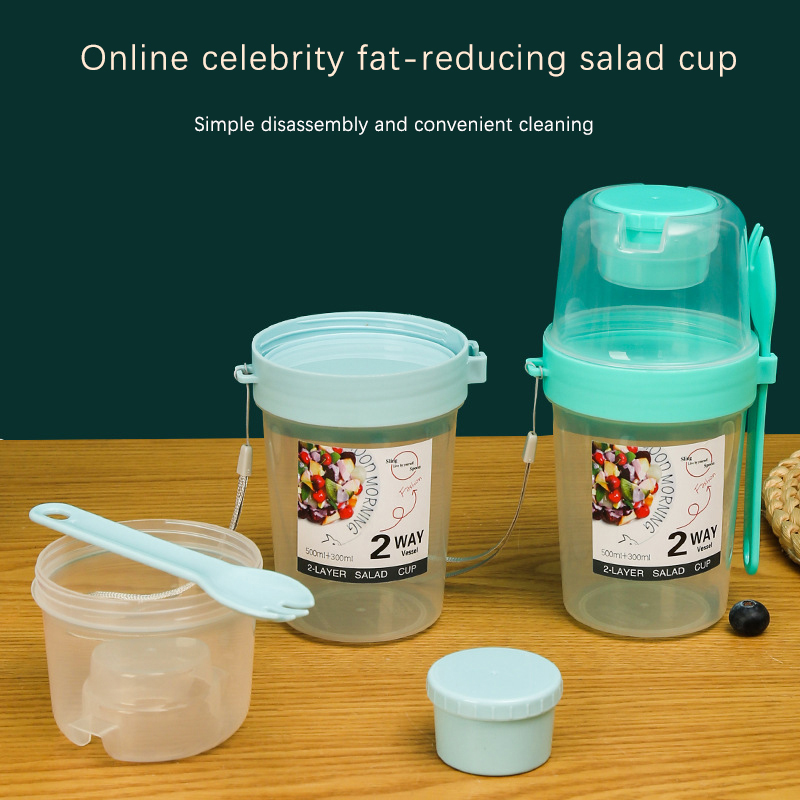 Breakfast Fruit Oat Yogurt Sal - Bento Box Two Tier のレビューと価格